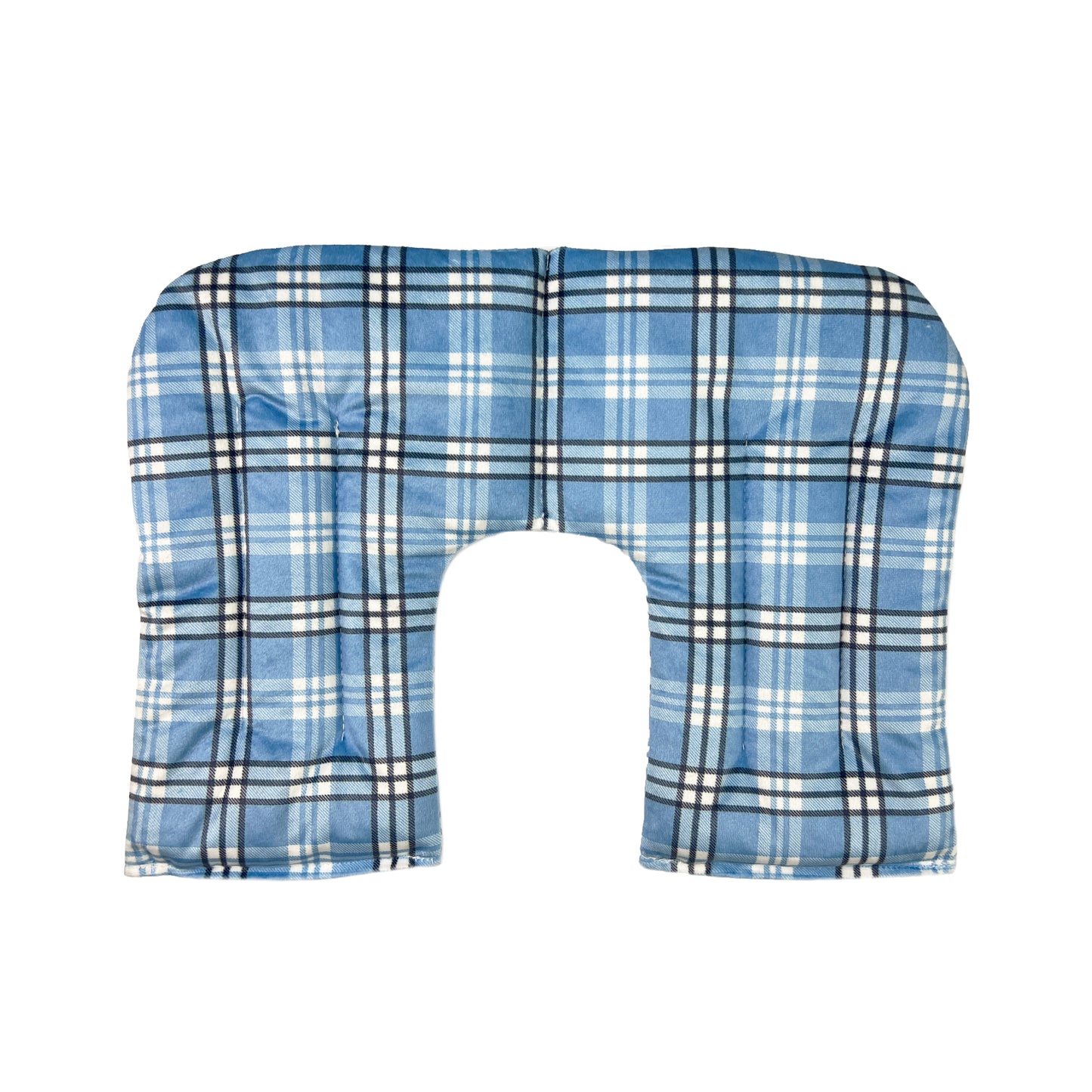 Wheat Heat Neck Pillow - Blue Check