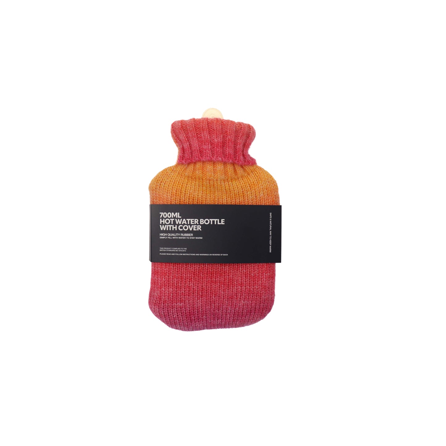 Hot Water Bottle 700mL & Cover - Sunset Gradient Knit - The Grain Shop