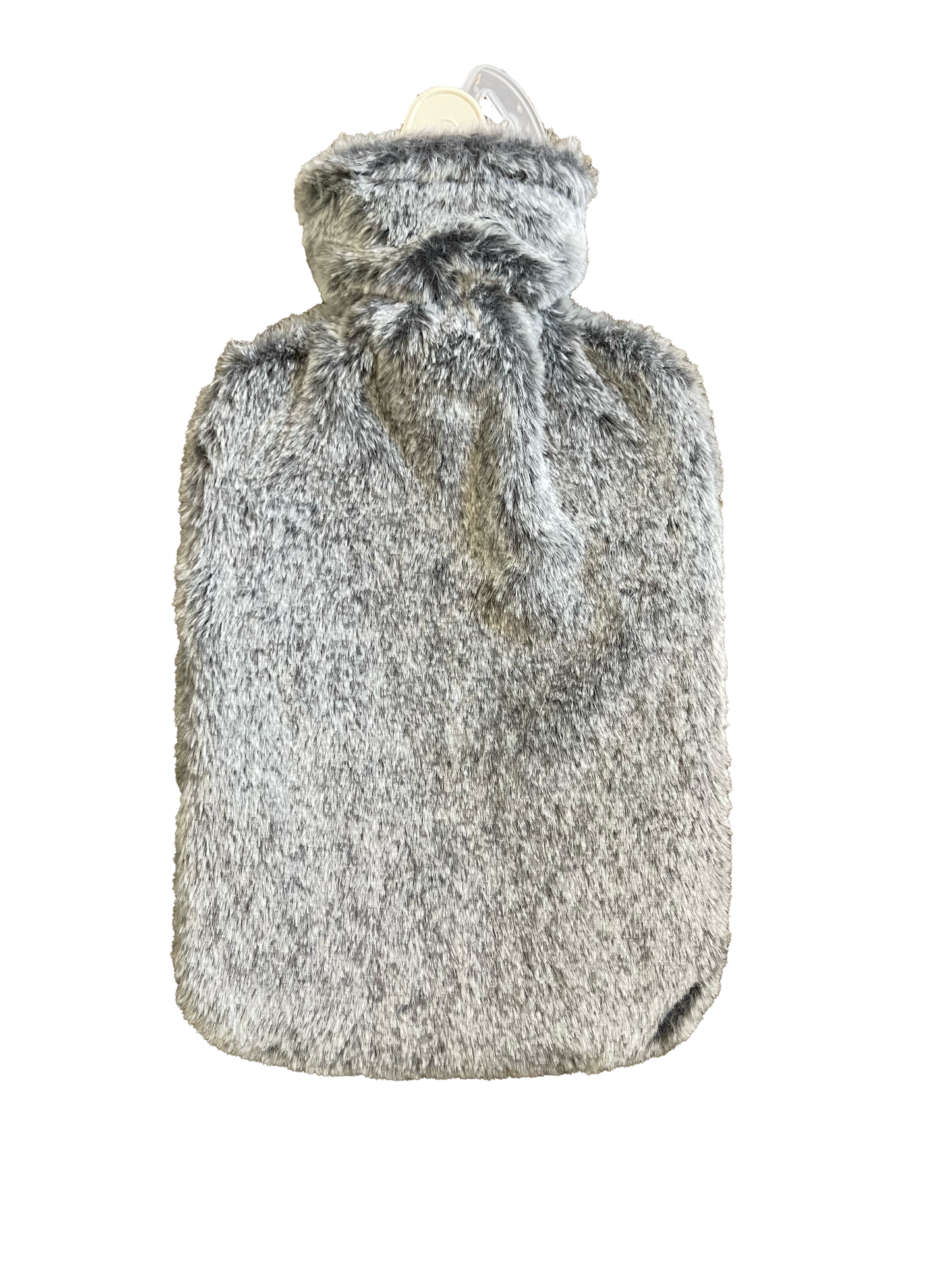 Hot Water Bottle & Cover - Grey Faux Fur - The Grain Shop