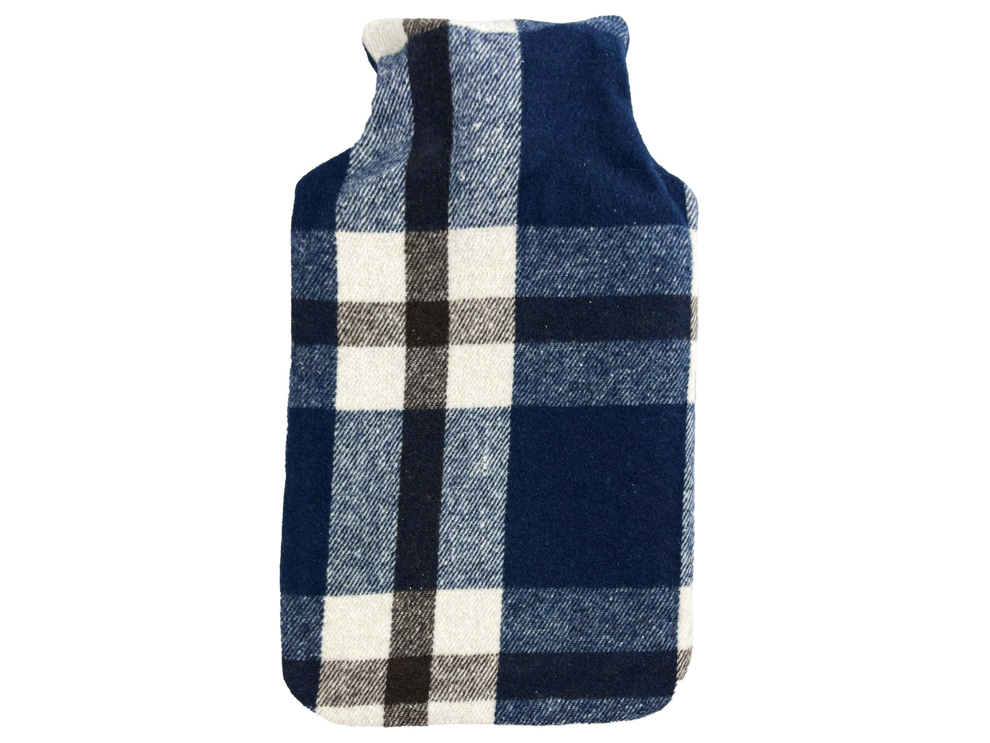 Hot Water Bottle & Cover - Yarn Dyed Navy Check