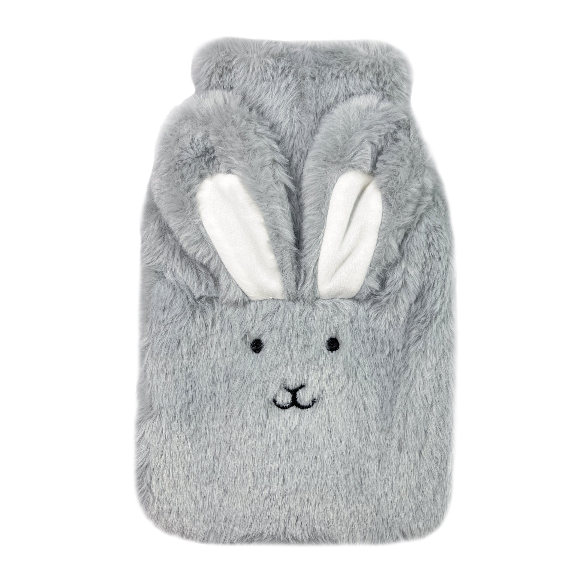 Hot Water Bottle 700mL & Cover - Grey Bunny - The Grain Shop