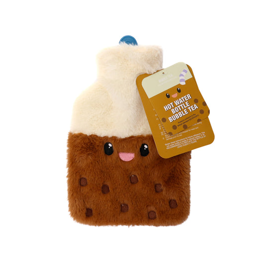 Hot Water Bottle 700mL & Cover - Bubble Tea - The Grain Shop