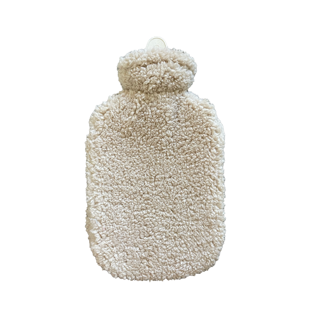 Hot Water Bottle & Cover - Sand Sherpa - The Grain Shop