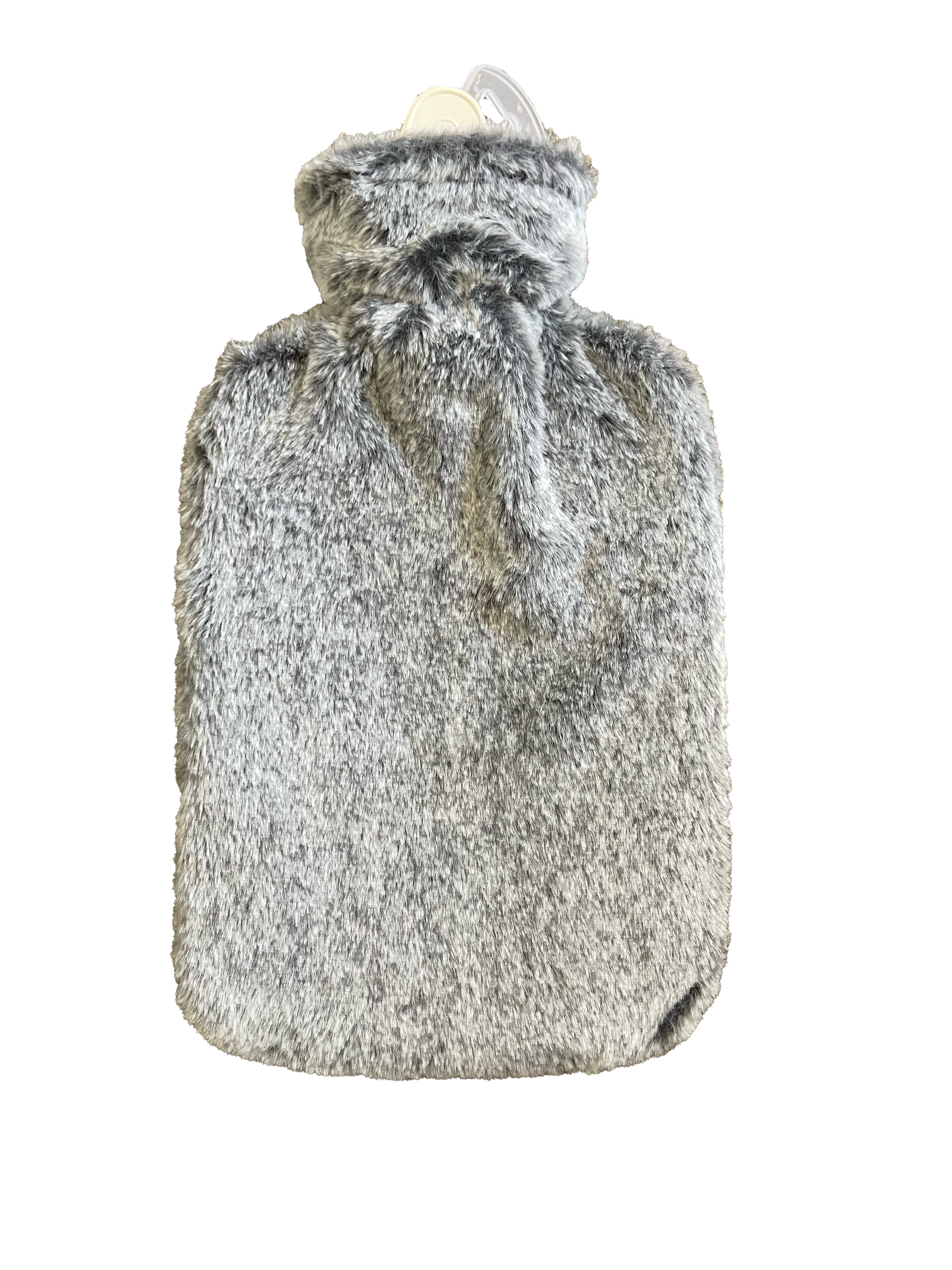 Hot Water Bottle & Cover - Grey Faux Fur - The Grain Shop