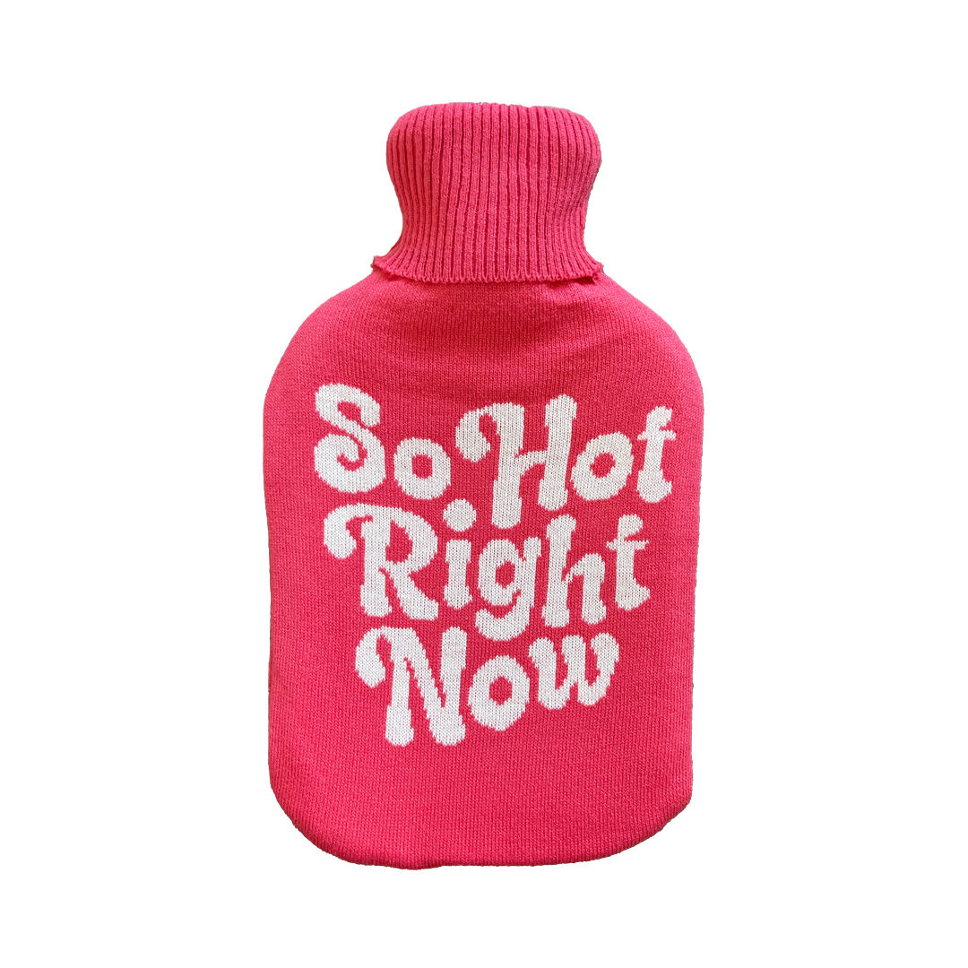 Hot Water Bottle & Cover - So Hot Right Now - The Grain Shop