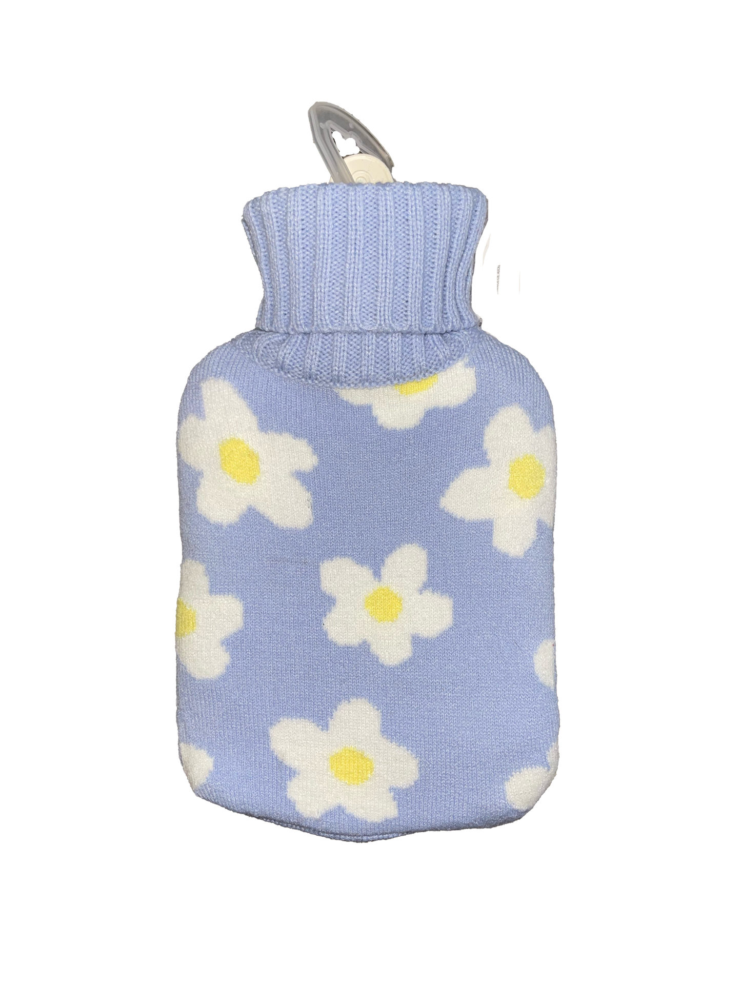 Hot Water Bottle 700ml & Cover - Blue Daisy - The Grain Shop