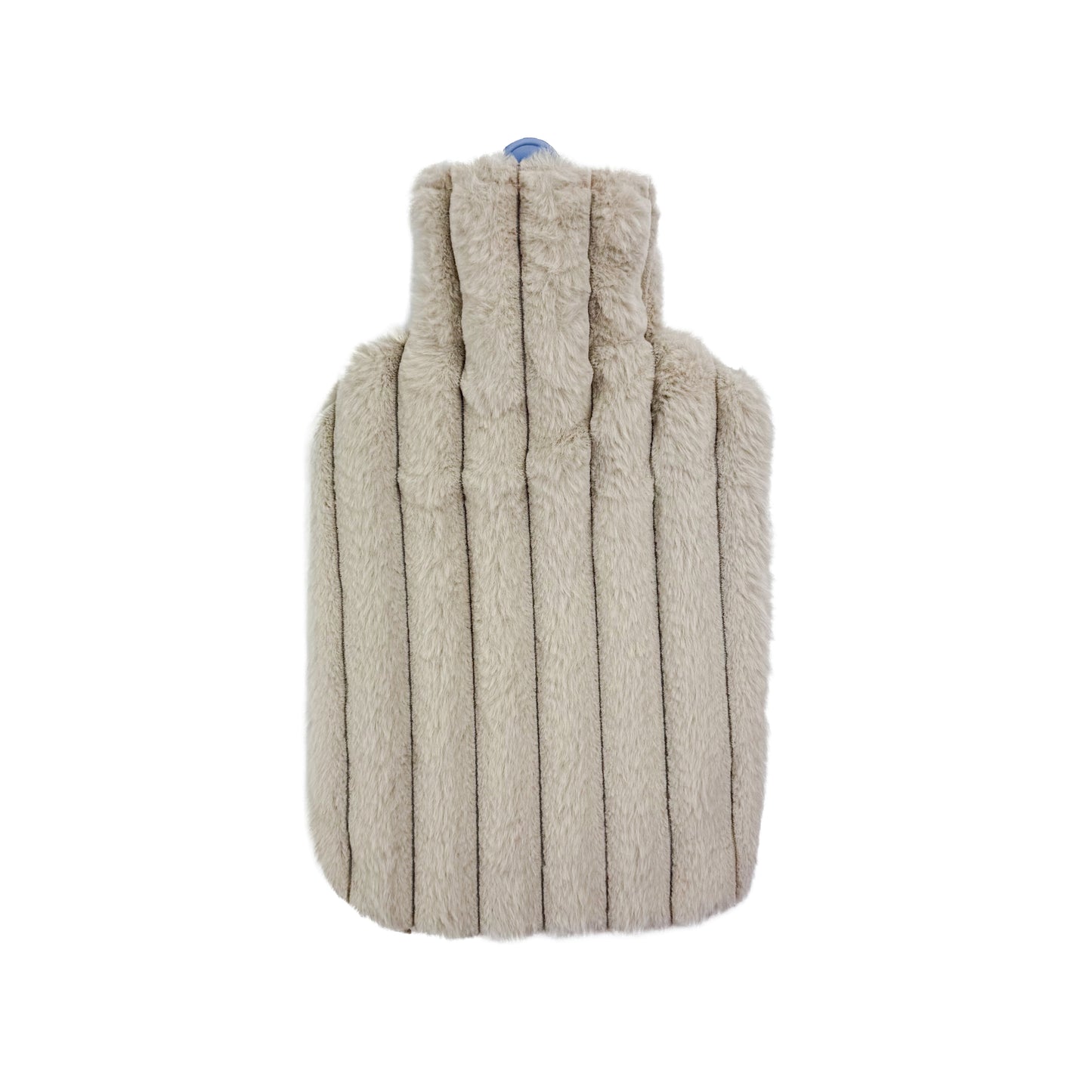 Hot Water Bottle & Cover - Stone Ribbed Plush - The Grain Shop