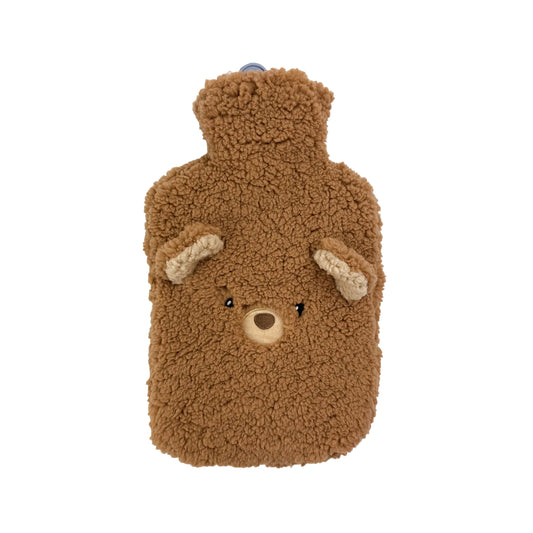 Hot Water Bottle & Cover - Sherpa Bear - The Grain Shop