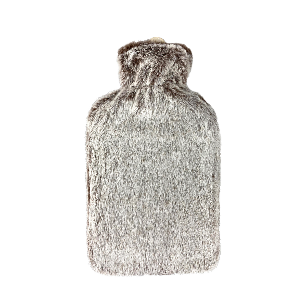 Hot Water Bottle & Cover - Grey Faux Fur - The Grain Shop