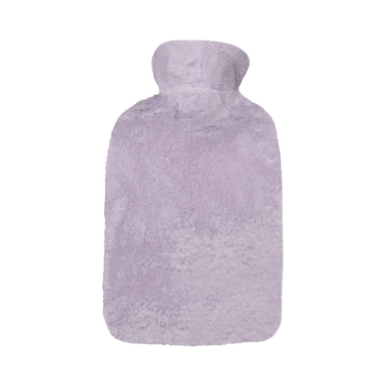Hot Water Bottle & Cover - Lilac Fur- The Grain Shop