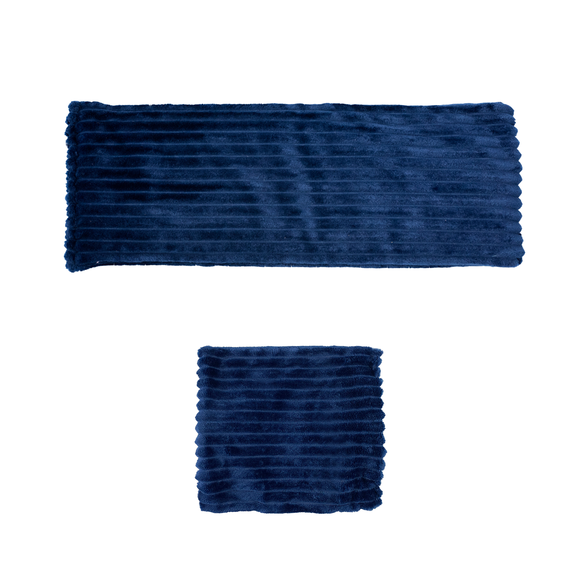 Wheat Heat Bag - Navy Cord w/ Small Wheat Bag - The Grain Shop