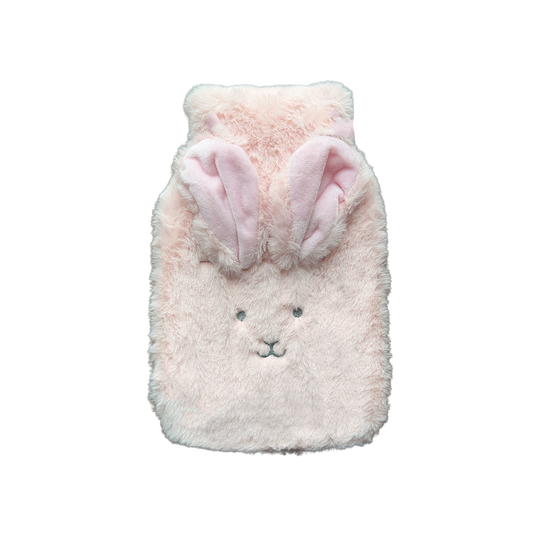 Hot Water Bottle & Cover - Pink Rabbit - The Grain Shop