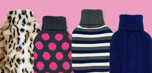 hot water bottles and cover designs by grain