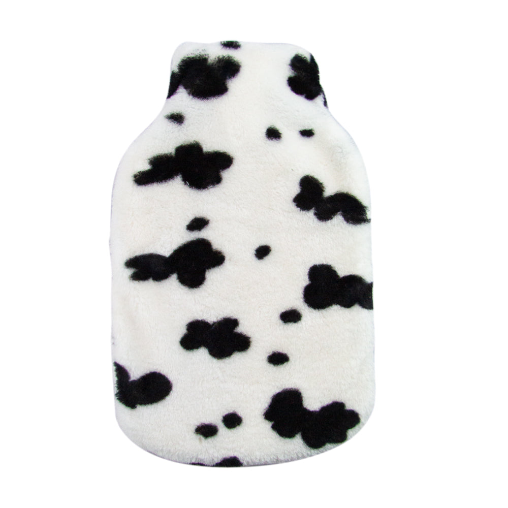 Hot Water Bottle & Cover - Cow Printed Fur - The Grain Shop Online Store