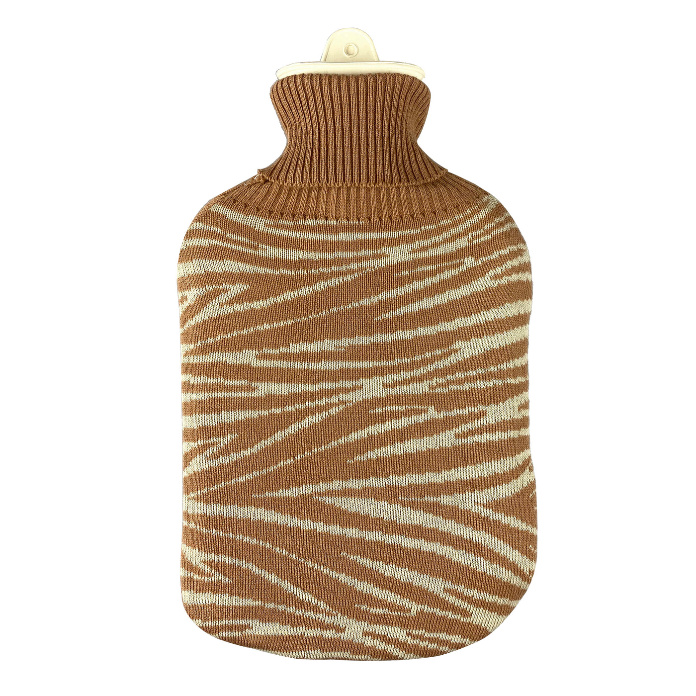 Hot Water Bottle & Cover - Zebra Knit