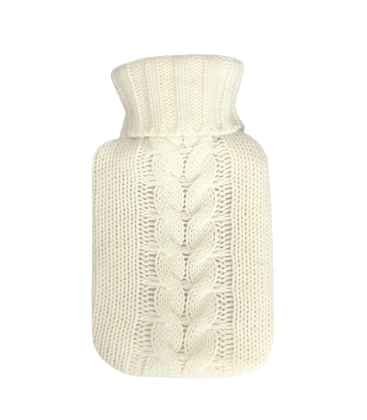 Hot Water Bottle 700mL & Cover - Cream Knit